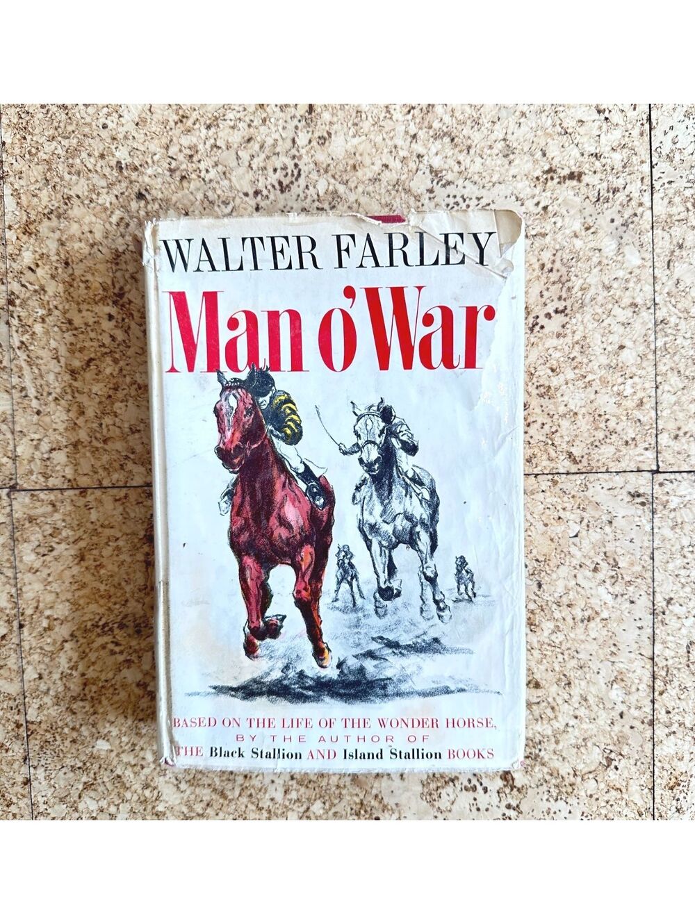 Man o' War Walter Farley First Ed 1962 Hardcover Dust Jacket See Condition Notes